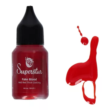 Superstar sűrű, alvadó művér (Hell Red Thick Clotting) speciális effekt sminkhez, realisztikus sebek, vágások és Halloween smink készítéséhez