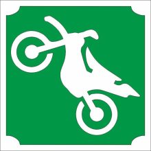 5x5 cm-es Csillám tetoválás - Krossz motor sablon 307