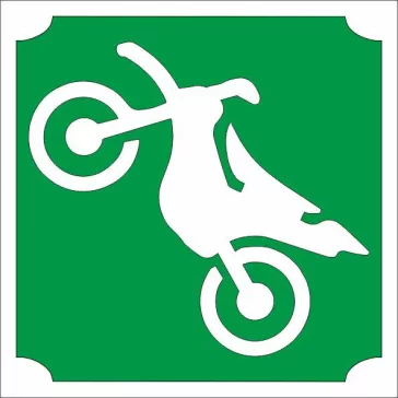 5x5 cm-es Csillám tetoválás - Krossz motor sablon 307