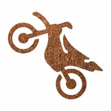 5x5 cm-es Csillám tetoválás - Krossz motor sablon 307