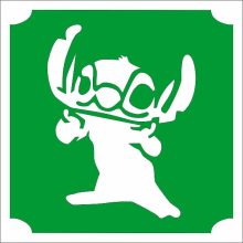 Stitch Csillámtetoválás sablon és matrica – Kreatív testfestés, csillámtetoválás