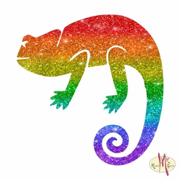 5x5 cm-es Csillámtetoválás sablon - Gekko 328
