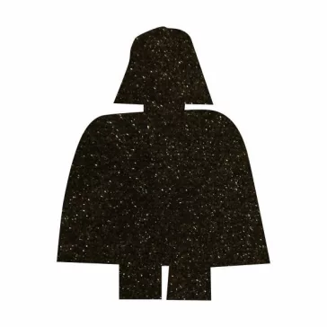 5x5 cm-es Csillám tetoválás sablon - Lego Darth Vader 338