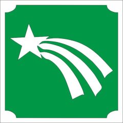 5x5 cm-es Csillámtetoválás sablon - Csillag 340