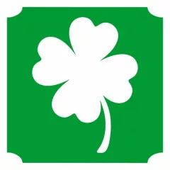 5x5 cm-es Csillámtetoválás sablon - lóhere 343