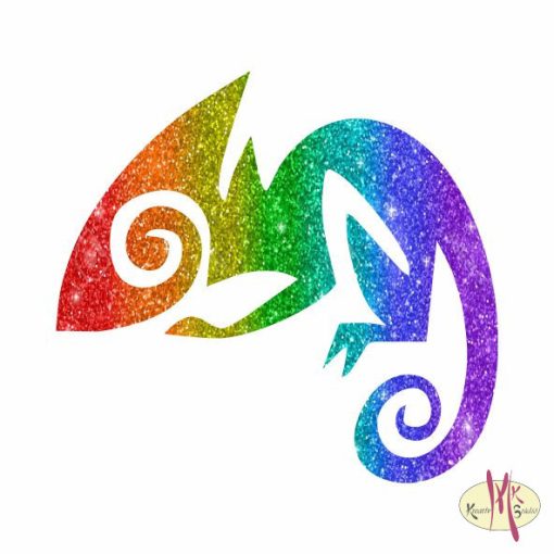 5x5 cm-es Csillámtetoválás sablon -Gekko 345