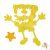 5x5 cm-es Csillámtetoválás sablon - Spongya Bob 346