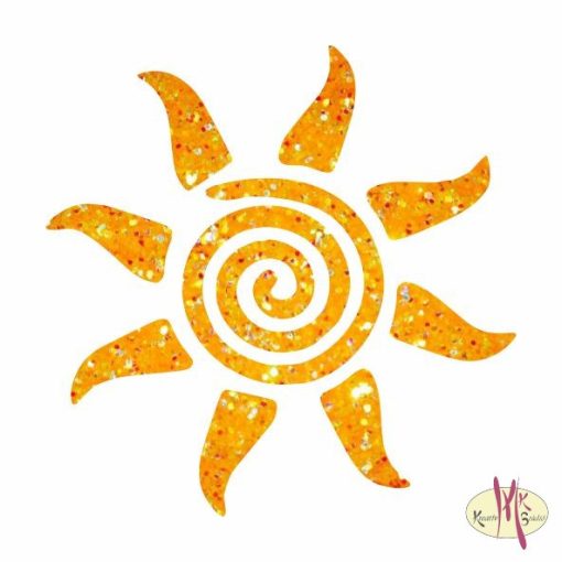 5x5 cm-es Csillám tetoválás sablon - Nap 349