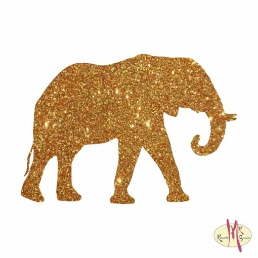 5x5 cm-es Csillám tetoválás sablon - Elefánt 363