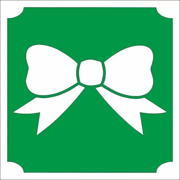 5x5 cm-es Csillám tetoválás sablon - Masni 364