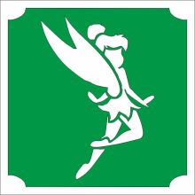 5x5 cm-es Csillám tetoválás sablon - Tündér 365