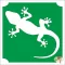 5x5 cm-es csillámtetoválás sablon - Gekko 366