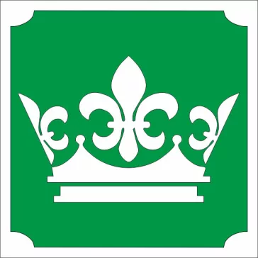 5x5 cm-es Csillám tetoválás sablon - Korona 367