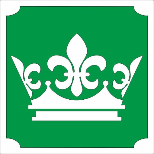 5x5 cm-es Csillám tetoválás sablon - Korona 367