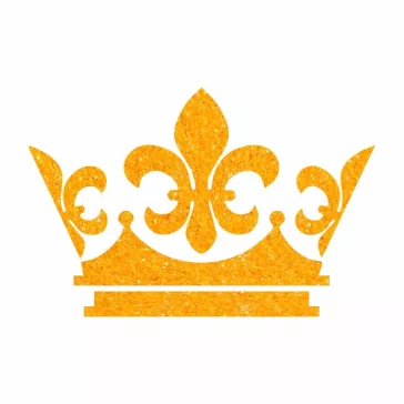 5x5 cm-es Csillám tetoválás sablon - Korona 367
