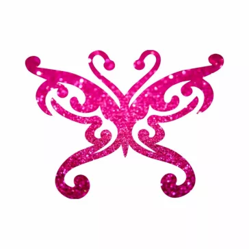 5x5 cm-es Csillám tetoválás sablon - Lepke 377