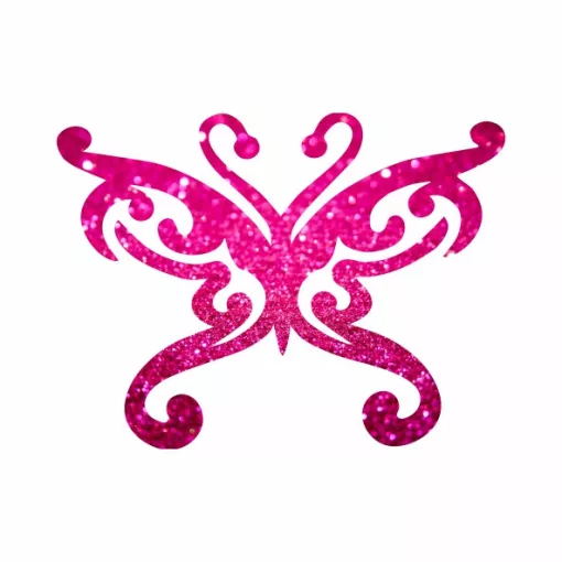 5x5 cm-es Csillám tetoválás sablon - Lepke 377