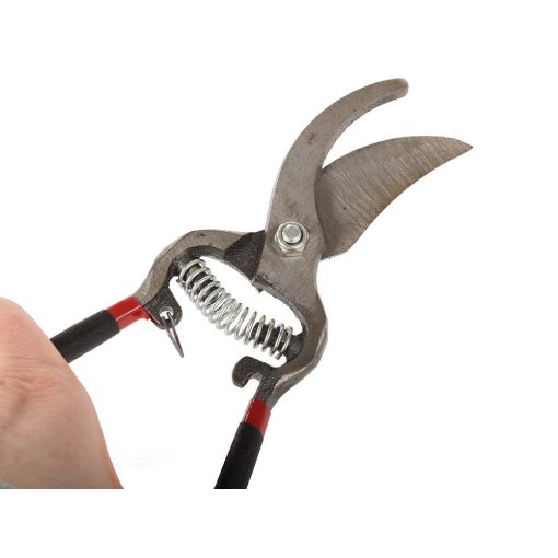 20,5 cm-es kovácsolt acél kerti metszőolló ergonomikus nyéllel és biztonsági zárral