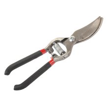 20,5 cm-es kovácsolt acél kerti metszőolló ergonomikus nyéllel és biztonsági zárral