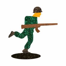 5x5 cm-es Csillám tetoválás sablon - Sas 389