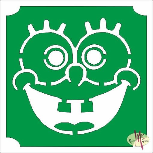 5x5 cm-es Csillámtetoválás sablon - Spongya Bob 395