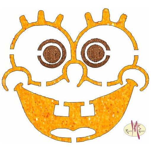 5x5 cm-es Csillámtetoválás sablon - Spongya Bob 395