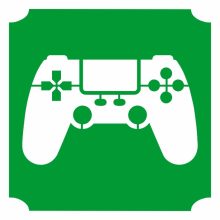Csillámtetoválás sablon Kontroller motívum 399, gamer tetoválás, ideiglenes csillámtetoválás gyerekeknek, öntapadós, bőrbarát