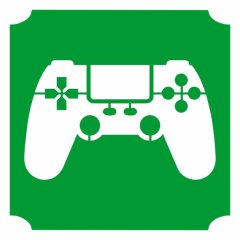 Csillámtetoválás sablon Kontroller motívum 399, gamer tetoválás, ideiglenes csillámtetoválás gyerekeknek, öntapadós, bőrbarát