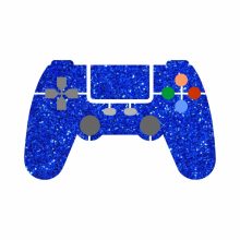 Csillámtetoválás sablon Kontroller motívum 399, gamer tetoválás, ideiglenes csillámtetoválás gyerekeknek, öntapadós, bőrbarát