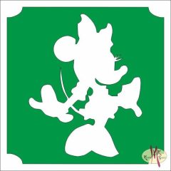 5x5 cm-es Csillámtetoválás sablon - Minnie mouse 403