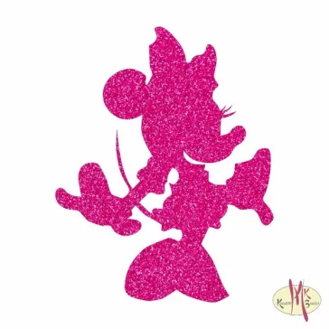 5x5 cm-es Csillámtetoválás sablon - Minnie mouse 403