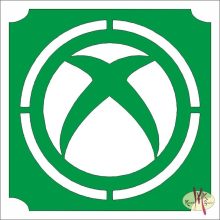 5x5 cm-es Csillámtetoválás sablon - XBOX 405