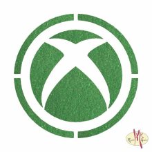 5x5 cm-es Csillámtetoválás sablon - XBOX 405