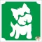 5x5 cm-es Csillámtetoválás sablon- Yorkshire terrier kutya 412