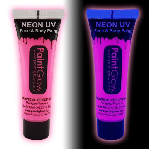 Paintglow Uv - Neon arc és testfesték D pink 10ml
