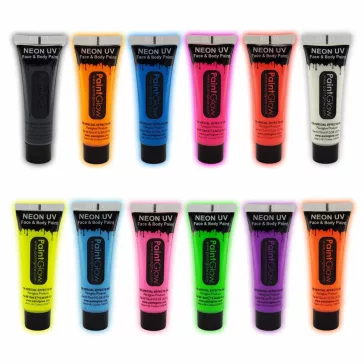 Paintglow Uv - Neon arc és testfesték D pink 10ml