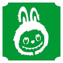 5x5 cm-es Csillámtetoválás sablon - Labubu 421