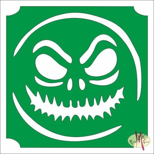 5x5 cm-es Csillámtetoválás sablon - Emoji, smiley 424