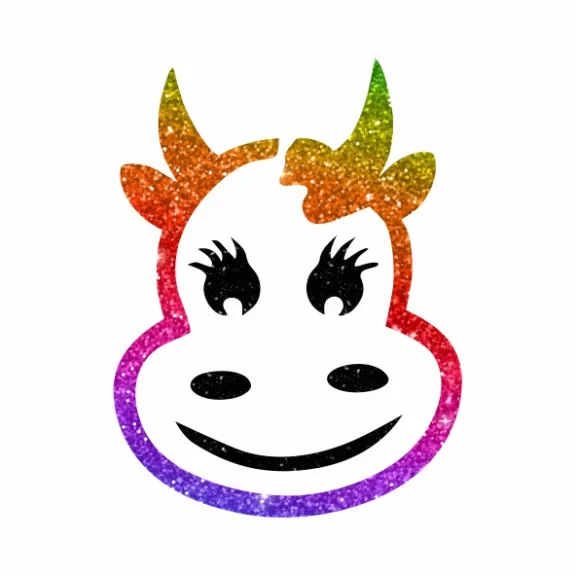 Csillámtetoválás sablon - Meggy Moo Boci 424