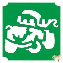 5x5 cm-es Csillámtetoválás sablon -Verdák, Matuka 431