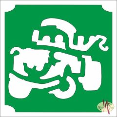 5x5 cm-es Csillámtetoválás sablon -Verdák, Matuka 431