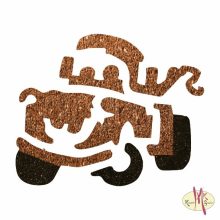 5x5 cm-es Csillámtetoválás sablon -Verdák, Matuka 431