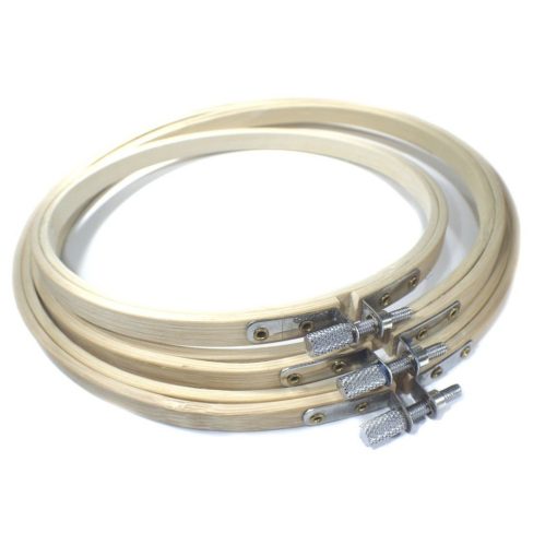 Hímzőkeret - Fa több méretben