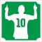 5x5 cm-es Csillámtetoválás sablon - Messi 433