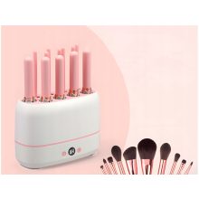 Elektromos szárító sminkecsetekhez és szivacsokhoz, 12 ecsethez való hellyel, időzítővel és LED kijelzővel