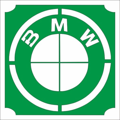 5x5 cm-es Csillámtetoválás sablon - BMW 441
