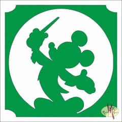5x5 cm-es Csillámtetoválás sablon - Mickey mouse 442