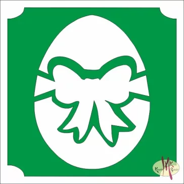 5x5 cm-es Csillámtetoválás sablon - Húsvéti tojás 445