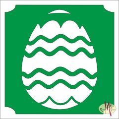 5x5 cm-es Csillámtetoválás sablon - Húsvéti tojás 448