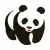 5x5 cm-es Csillámtetoválás sablon - Panda 450